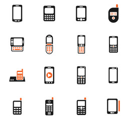phones icon set