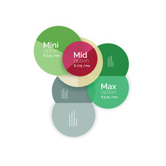 Circle business option diagrams