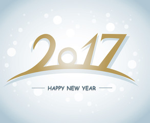 Happy new year 2017 Text Design vector