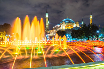 Fototapeta na wymiar Hagia Sophia mosque, Istanbul, Turkey.