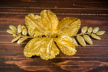 gold flower for decoration
