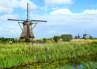 The windmills of Kinderdijk are one of the Dutch UNESCO world heritage sites