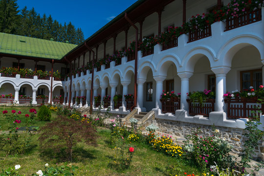 Agapia orthodox church monastery, North Moldavia, Bucovina, Romania