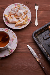 pieces of apple pie on a plate
