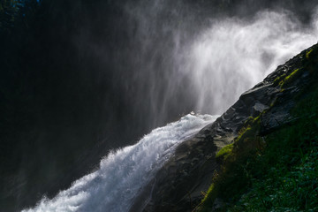 Krimml Waterfall - fifth highest waterfall, Alps, Tauern National Park, Austria, Europe