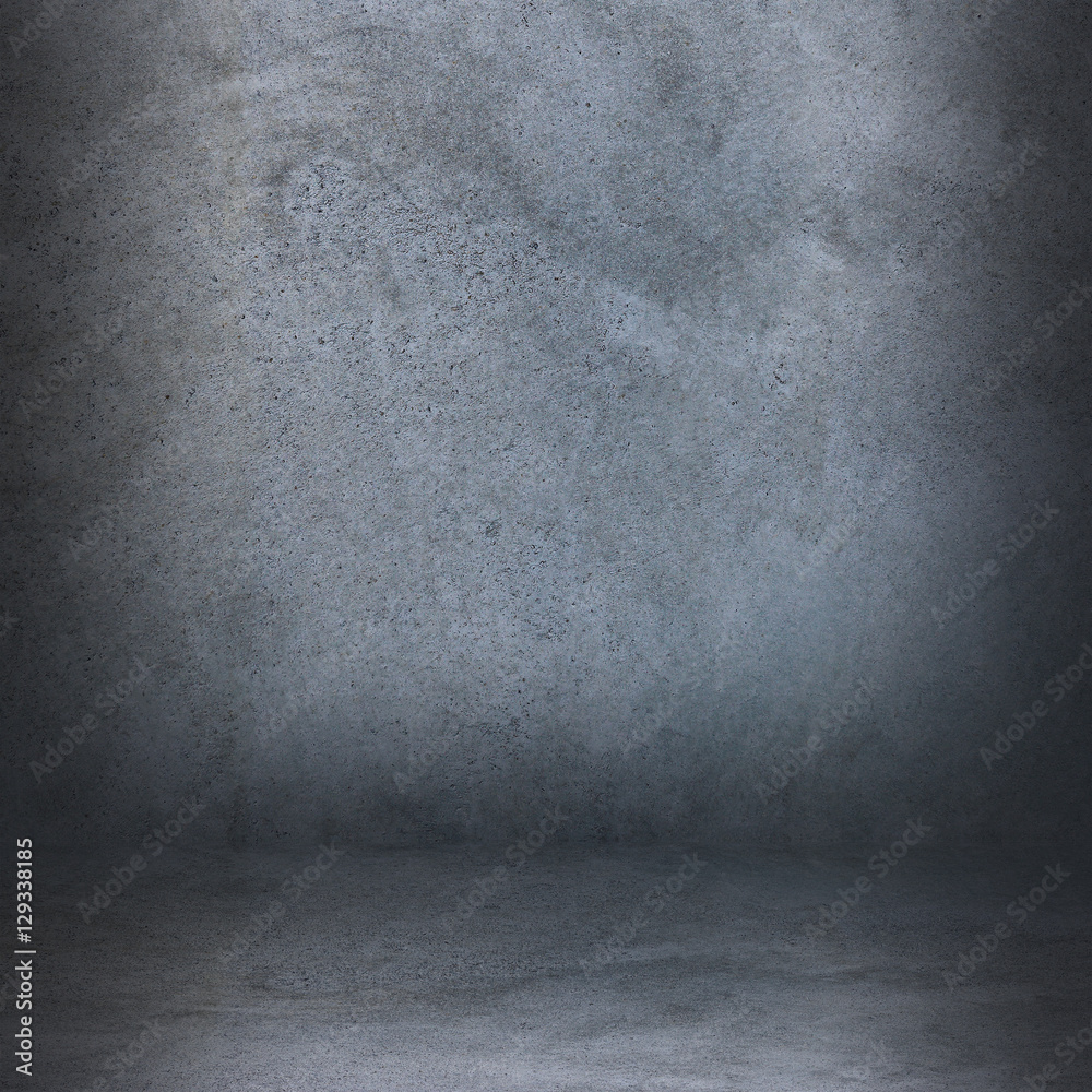 Poster cement wall and floor with shadow for pattern and background