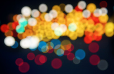 blurred lights background, city at night