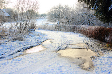 Zimowa Droga © Wojciech Lisiński