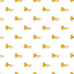 Music tube pattern. Cartoon illustration of music tube vector pattern for web