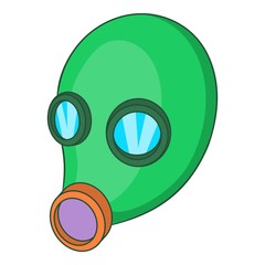 Gas mask icon. Cartoon illustration of gas mask vector icon for web design