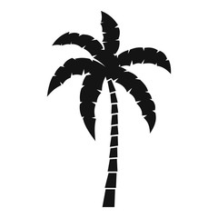 Palm tree icon. Simple illustration of palm tree vector icon for web