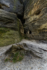 Naklejka premium An abstract shot of rock formations