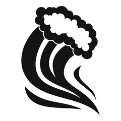 Foamy splash icon. Simple illustration of foamy splash vector icon for web