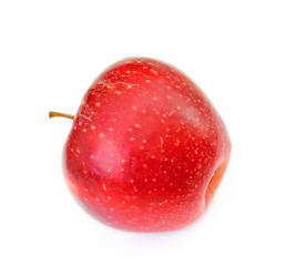red apple fruit isolated on white background.