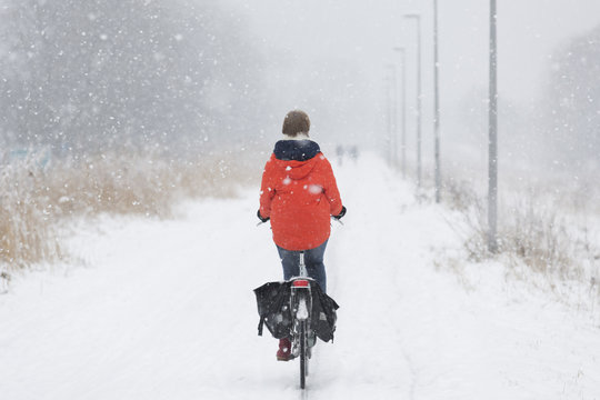 Amsterdam covered in snow