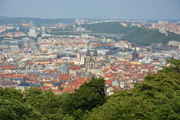 Fototapeta na wymiar View of the Charles Bridge in Prague