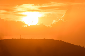 Fototapeta premium Magnificient click of a sunset sky