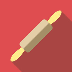 Rolling pin icon. Flat illustration of rolling pin vector icon for web