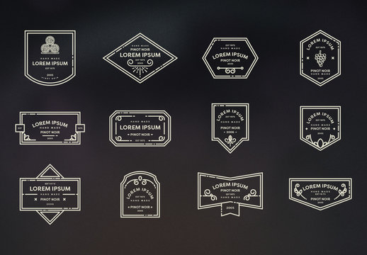 Minimalist Wine Logo Layouts 2