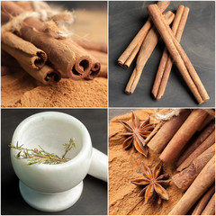 cinnamon collage