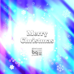 Abstract background snowflakes Merry Christmas