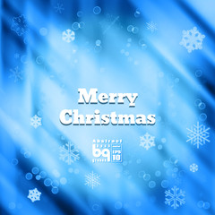 Naklejka na ściany i meble Abstract background snowflakes Merry Christmas
