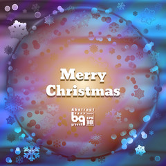 Abstract background snowflakes Merry Christmas