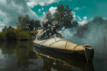 Spec ops in the military kayak