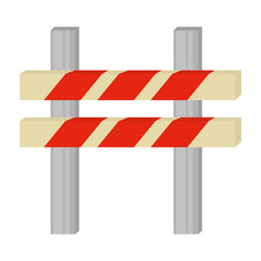 barrier caution danger road sign vector illustration eps 10
