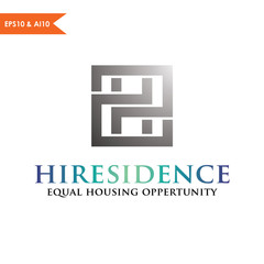 Obraz premium letter H residence logo