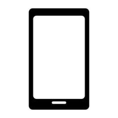 Mobile smartphone isolated icon over white background, vector illustration,
