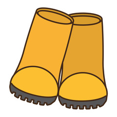 boots industrial protection work vector illustration eps 10
