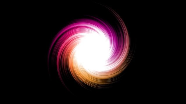 Swirl Hole Rotation Animation on Black Background