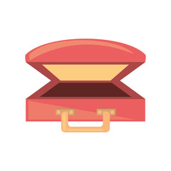 pink suitcase luggage travel beach vector illustration eps 10