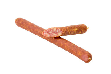 Grilled Sausage isolated on white background