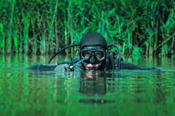 Navy SEAL frogman