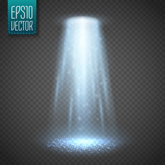 UFO light beam isolated on transparnt background. Vector © ket4up