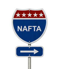 North American Free Trade Agreement sign - obrazy, fototapety, plakaty