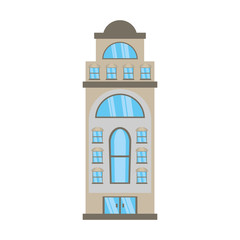 big building style icon vector illustration design