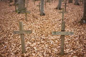 World war II partisans cemetery on Petrova gora, Croatia