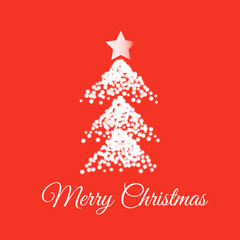 Merry Christmas Card. Vector illustration