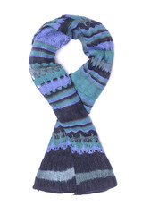 woman's scarf isolated on white