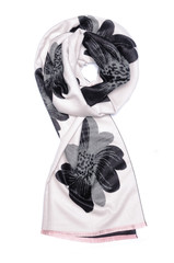 woman's scarf isolated on white