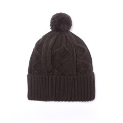 black hat with bubo isolated on white