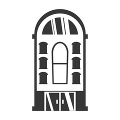 Fototapeta premium big building style icon vector illustration design