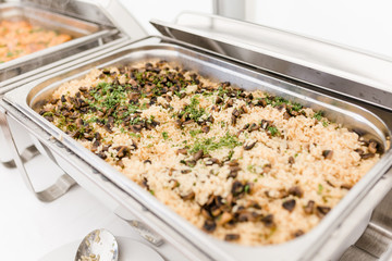 edles Buffet bei einer Hochzeit in einem Restaurant