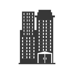 big building style icon vector illustration design