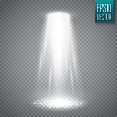 UFO light beam isolated on transparnt background. Vector © ket4up