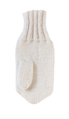 Woolen mittens of handwork.