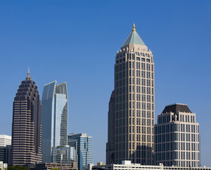 Fototapeta na wymiar Skyline of Midtown Atlanta Georgia